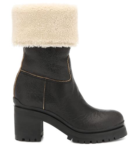 miu miu shearling boots|best shearling boots.